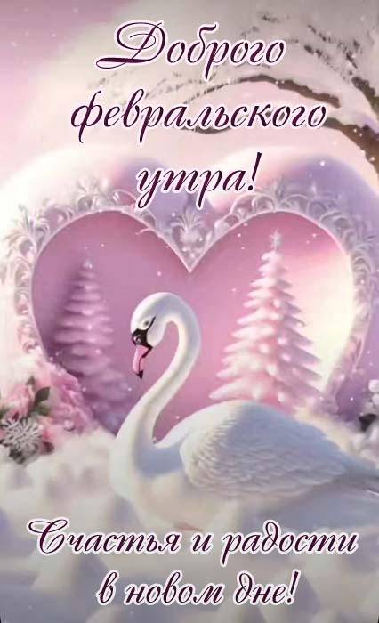 Открытки доброго утра февраля
