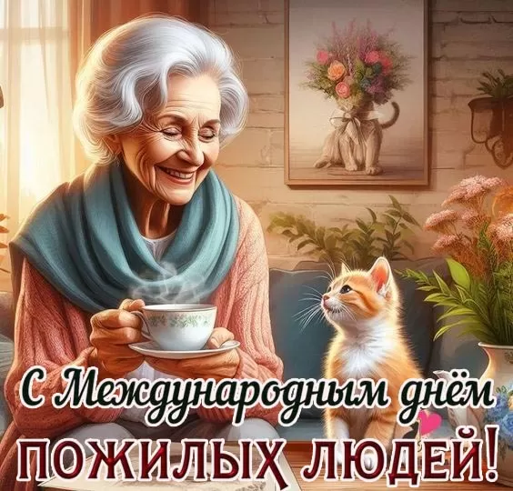 Картинки с Днем пожилых людей 55 открыток Картинки с Днем пожилых людей 55 открыток