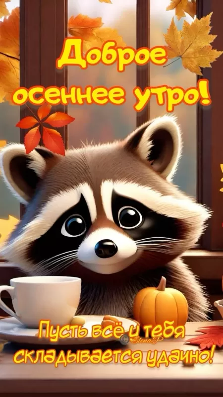 Картинки Доброе осеннее утро 90 открыток Картинки Доброе осеннее утро 90 открыток