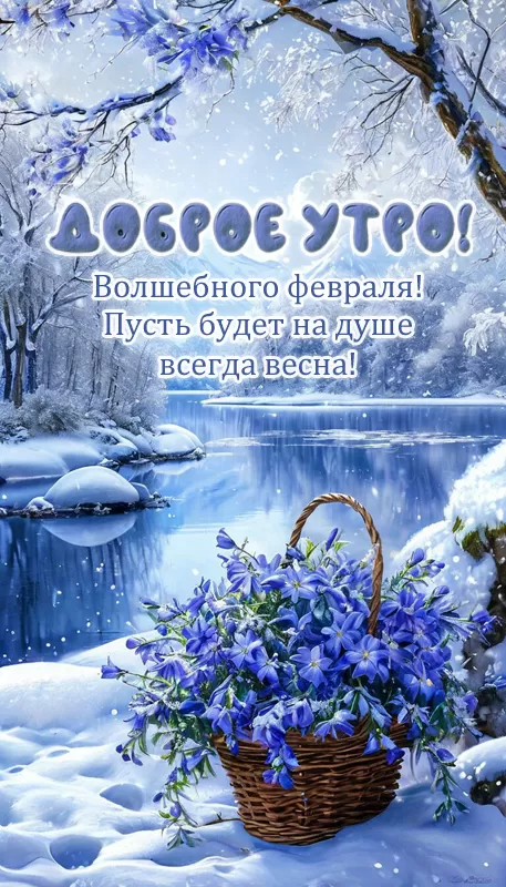 Картинки Доброго утра февраля 76 открыток Картинки Доброго утра февраля 76 открыток