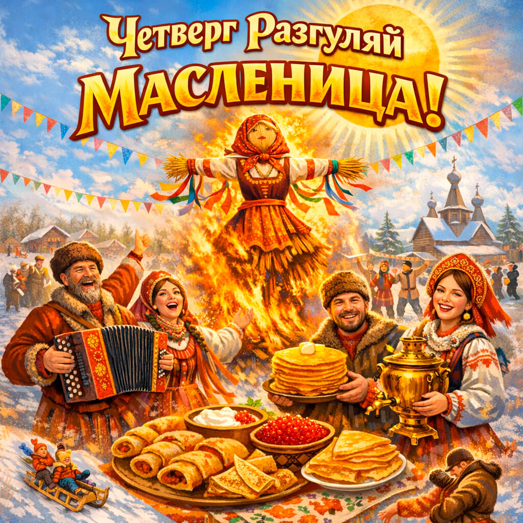 Картинки Четверг Разгуляй Масленица 56 открыток