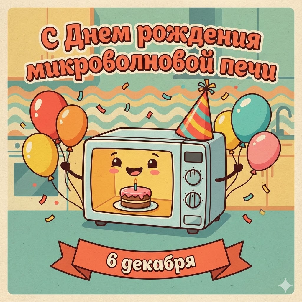 Картинки и открытки с Днем рождения микроволновой печи 16 открыток