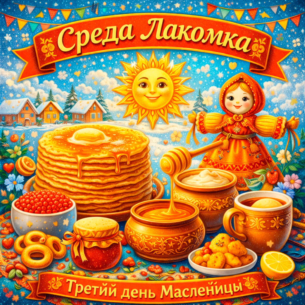 Картинки Среда Лакомка: третий день Масленицы 55 открыток