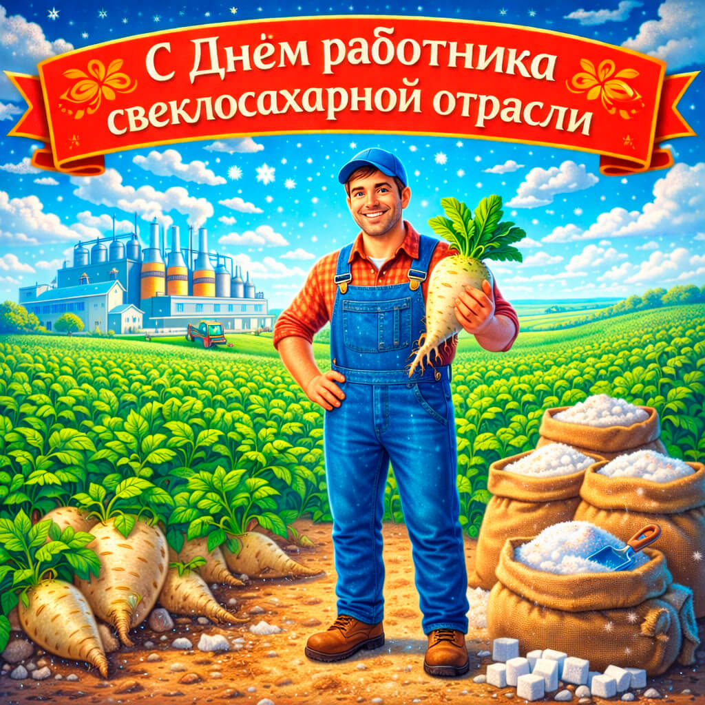 Картинки и открытки с Днем работника свеклосахарной отрасли 7 открыток