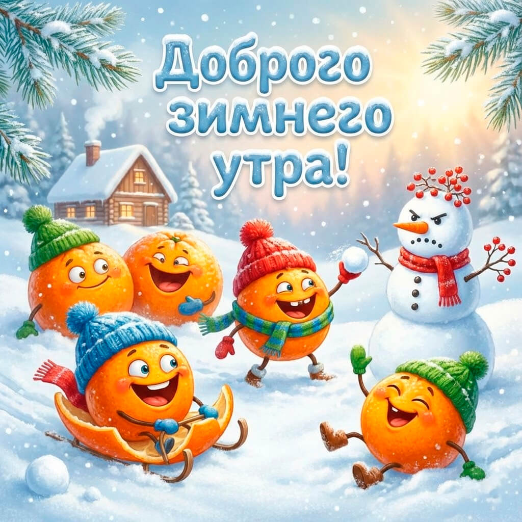 Картинки и открытки Доброго зимнего утра 109 открыток